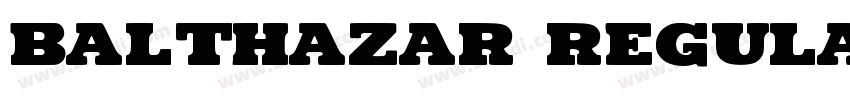 Balthazar Regular字体转换